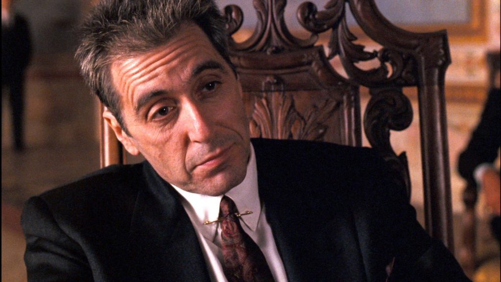 Al Pacino Stands Out Wearing A Collar Pin in Godfather III