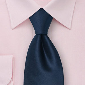 Solid Tie on Solid Dress Shirt