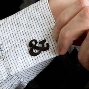 Unique Ampersand Cufflinks