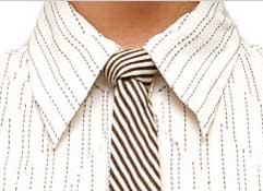 Skinny Tie with Half Windsor Knot
