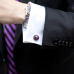 French Cuff under a Suit During a Job Interview