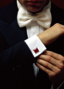 Cuff Link on A Suit