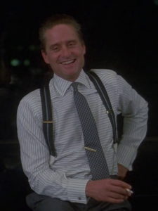 Horizontal Stripe Shirt On Gordon Gekko