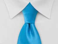 Blue Tie with White Shirt Summer Combination