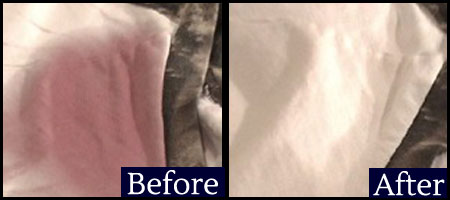 Wine Stain Removal Before and After