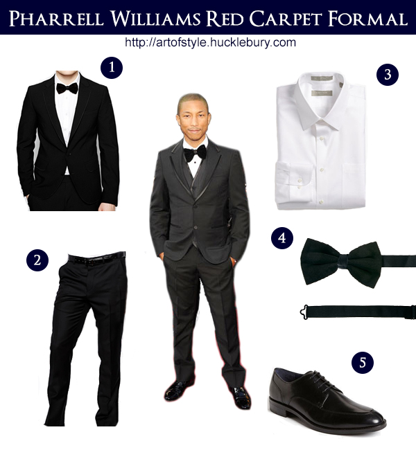 Pharrell Williams Red Carpet Formal Style Lookbook - Art of Style