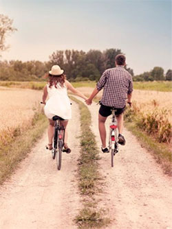 Couple Outdoors in Nature - Biking - Budget First Date - Art of Style